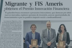 Premio a la Innovación Financiera de la Cámara Chileno-Británica